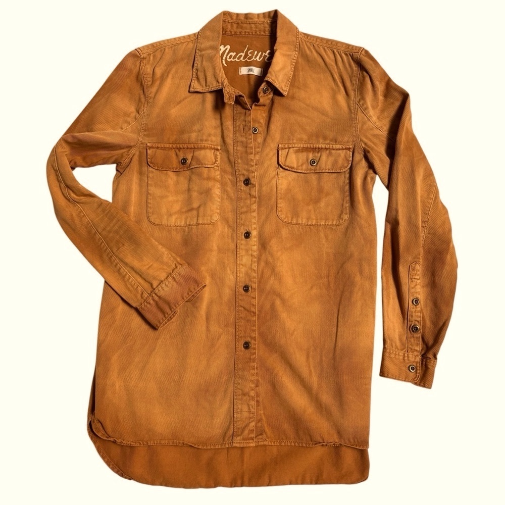 Madewell Brown Casual Long Sleeve Shirt sz Small